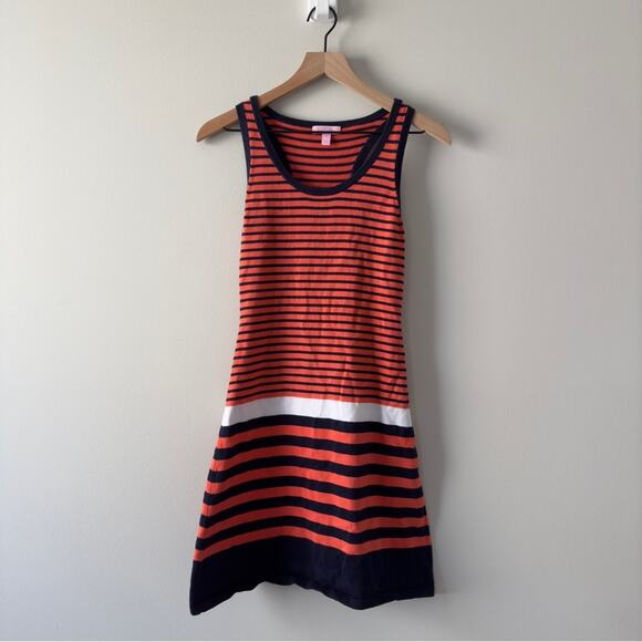 Lilly Pulitzer 100% cotton Knit Mini dress retro striped sleeveless Racerback S - Picture 2 of 10